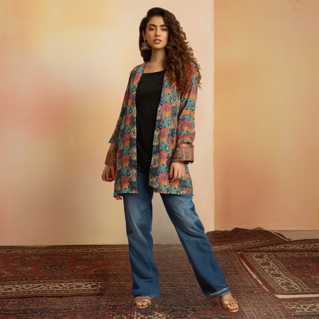 Short Length Ethnic Shrugs