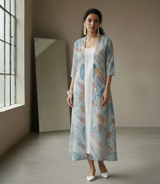 Sky Bloom Shrug (3/4th Length)