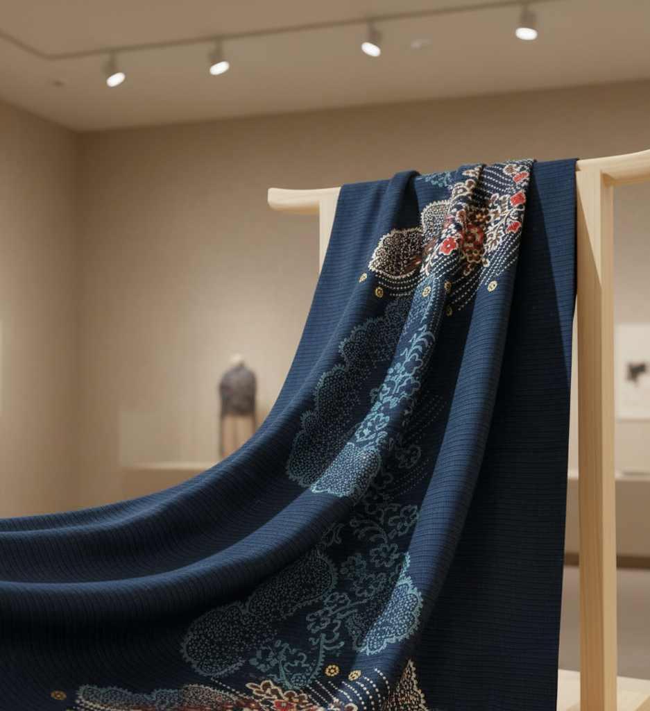 Blue Medina Shrug (3/4th Length)