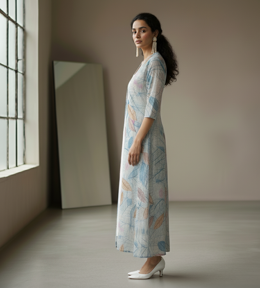 Sky Bloom Shrug (3/4th Length)