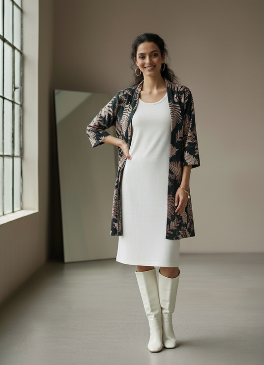 Emerald Evergreen Shrug (Knee Length)